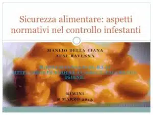 Immagine della disinfestazione industria alimentare per assicurare la sicurezza alimentare e il controllo dei parassiti