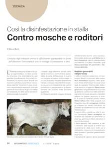 Un gruppo di prodotti per la disinfestazione, come pesticidi e insetticidi, è importante per prevenire le malattie in zootecnia